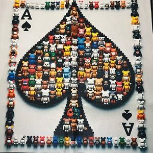 Colorful Bearbrick NEW Ace of Spades Non Slip Mat Rug